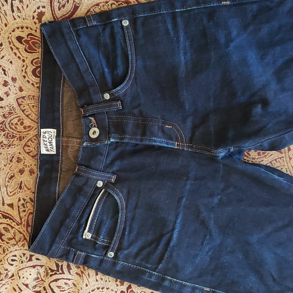 Naked & Famous Japanese Kakishibu Selvedge | Skinny Guy fit